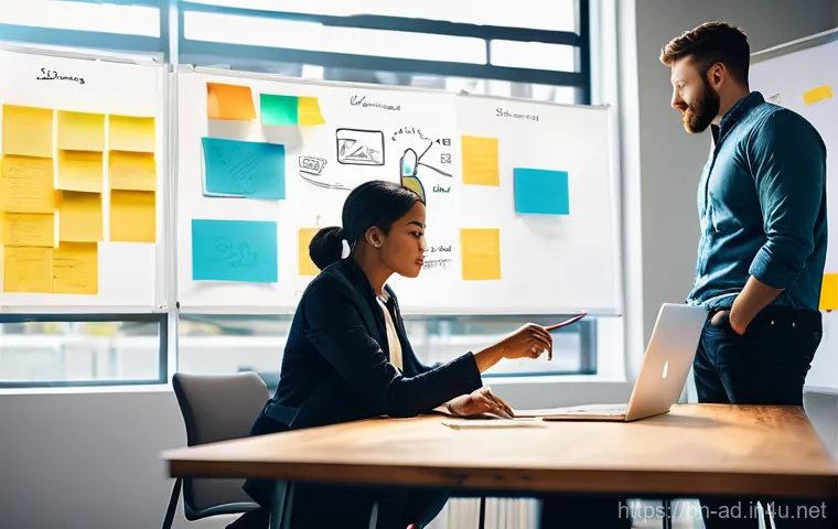 광고홍보사와 크리에이티브 광고 제작 - **Prompt:** A dynamic and inspiring scene inside a modern advertising agency. A diverse team of prof...