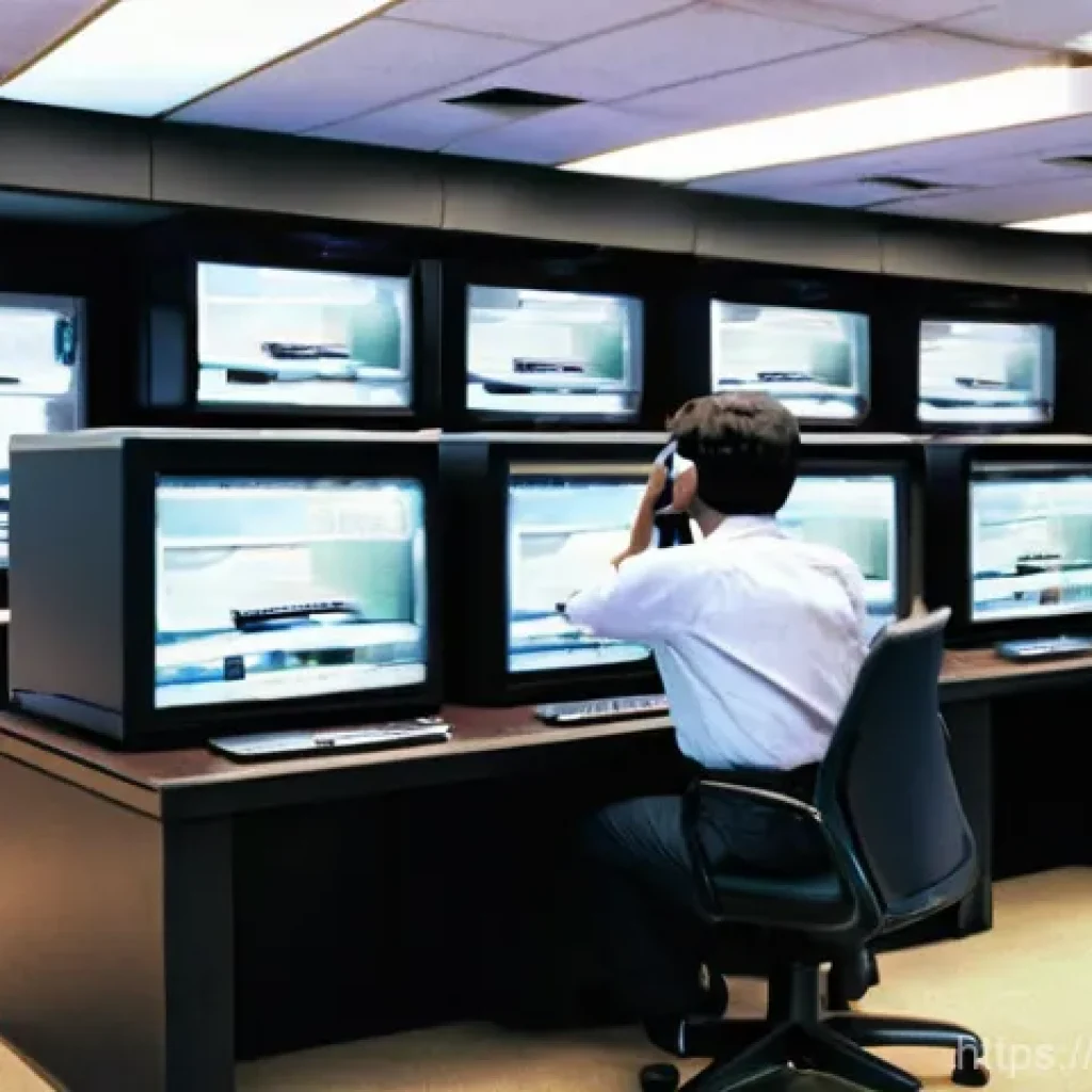 광고홍보사와 광고 디자인 도구 소개 - **Prompt:** "A bustling traditional advertising agency from the mid-2000s. The scene features an ope...