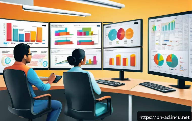 광고홍보사와 광고 캠페인 실패 사례 - A detailed illustration of a Bengali marketing team in a modern office environment, analyzing demogr...