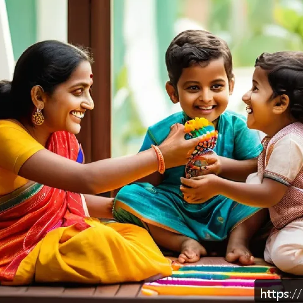 광고홍보사와 혁신적인 미디어 광고 사례 - A heartwarming scene of a Bengali family sharing a joyful moment at home, featuring a toddler wearin...