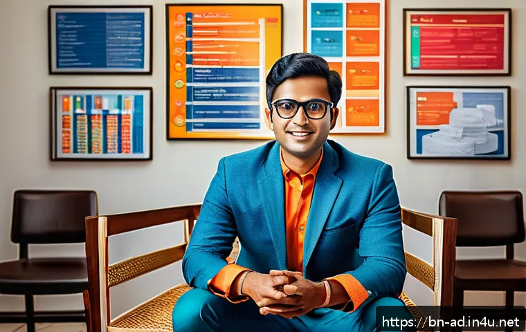광고홍보사와 매체 기획 전략 - A vibrant digital marketing strategy workspace showing a young Bengali professional analyzing detail...